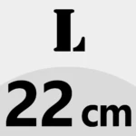 22 cm